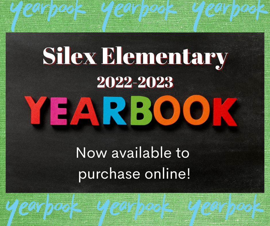 Pre-K through 5th grade Elementary Yearbooks can be purchased at https://shop.yearbookmarket.com/silexelementary