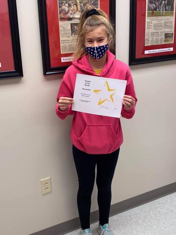 November 2020 Students of the Month